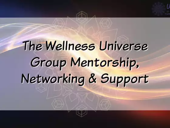 The Wellness Universe Mentorship, Networking & Support January 2021